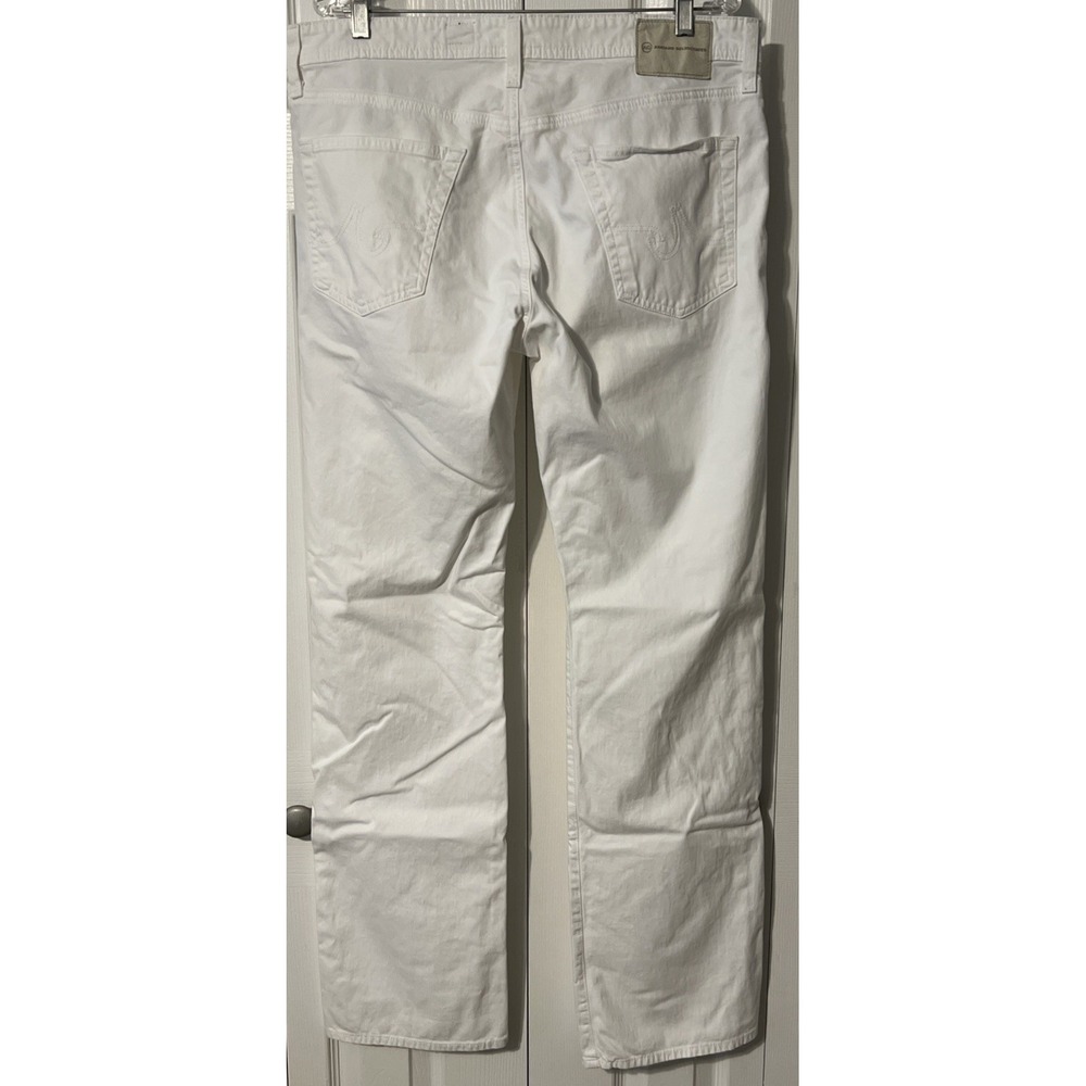 Adriano Goldschmied Protege Straight Leg White Denim Jeans Size 36x34 (37x36) - Picture 10 of 11